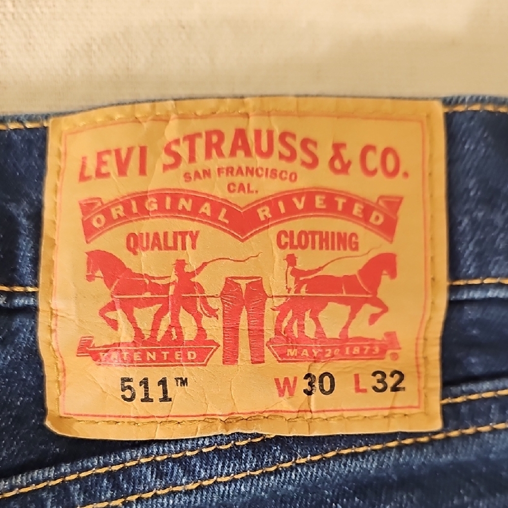 Levi's 511 Classic Blue Jeans 30x32 - Picture 2 of 16